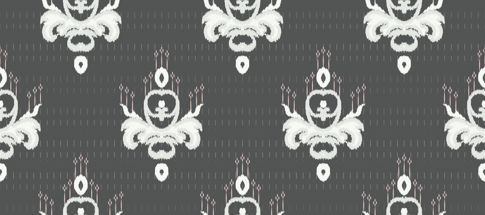 afrikanisch Ikat Paisley Stickerei. Batik Textil- Ikat Hintergrund nahtlos Muster Digital Vektor Design zum drucken Saree kurti Borneo Stoff Rand ikkat dupatta