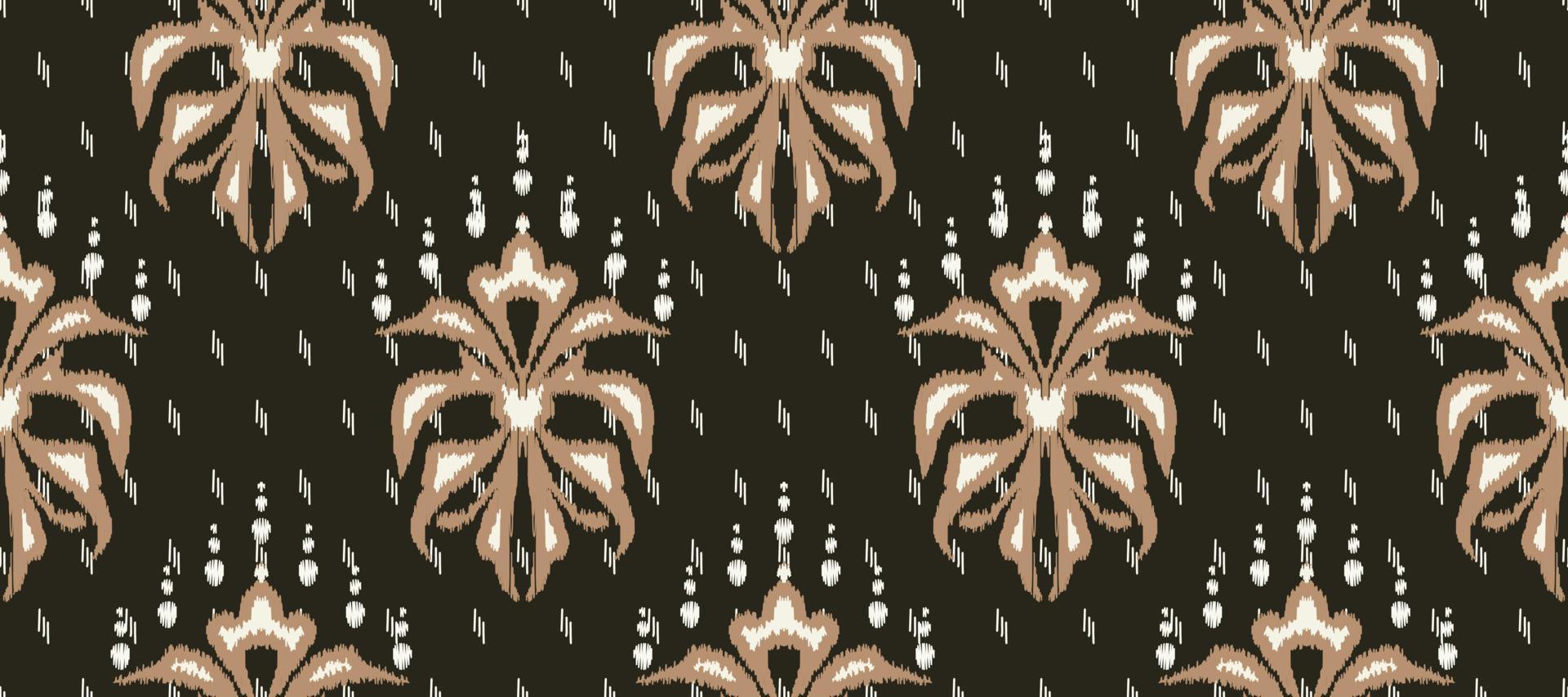 afrikanisch Ikat Paisley Stickerei. ethnisch Ikat nahtlos Muster Stickerei. Batik Textil- nahtlos Muster Digital Vektor Design zum drucken Saree kurti Borneo Stoff Rand Bürste stilvoll