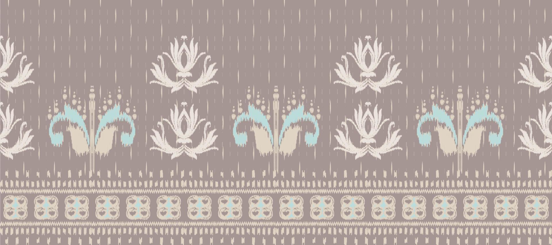 afrikansk ikat tyg paisley broderi bakgrund. geometrisk etnisk orientalisk mönster traditionell. ikat aztec stil abstrakt vektor illustration. design för skriva ut textur, tyg, saree, sari, matta.