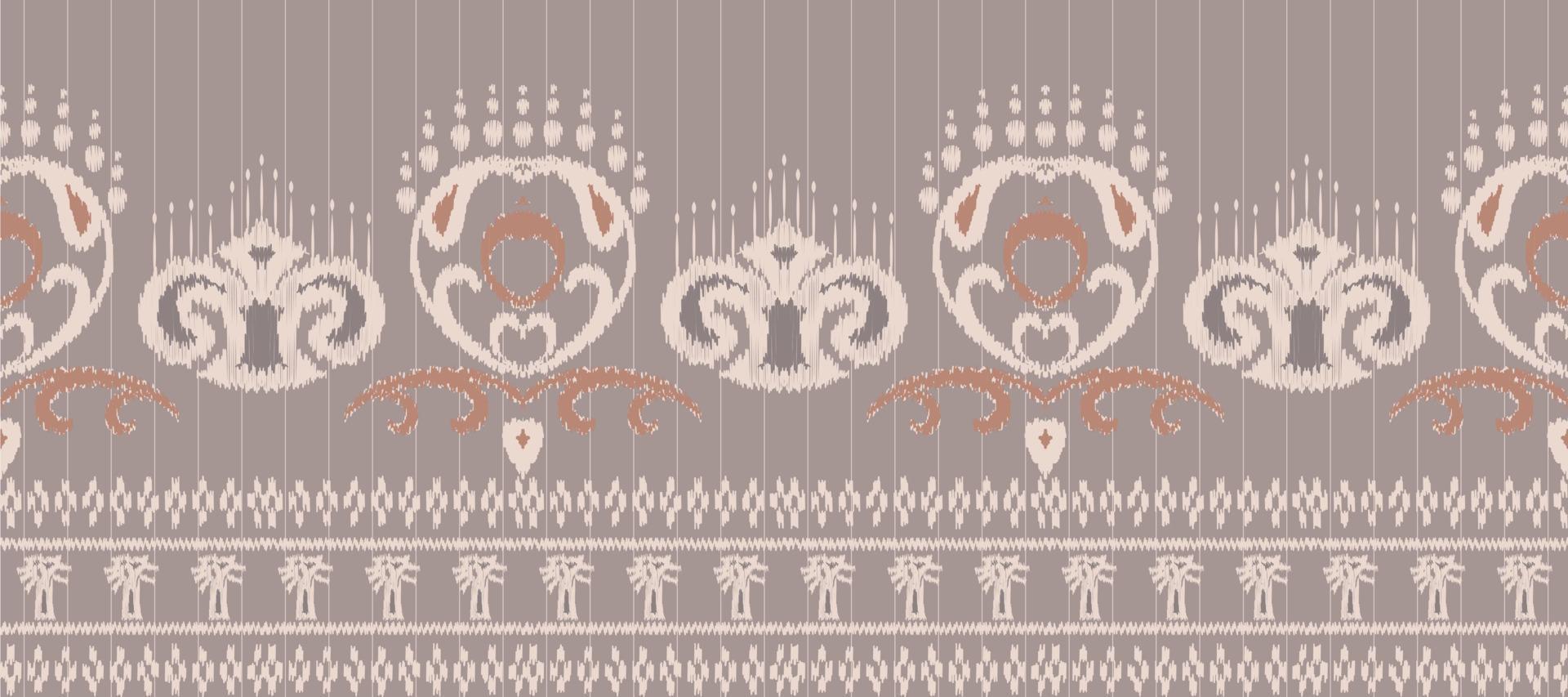 afrikansk ikat paisley mönster broderi bakgrund. geometrisk etnisk orientalisk mönster traditionell. ikat aztec stil abstrakt vektor illustration. design för skriva ut textur, tyg, saree, sari, matta.