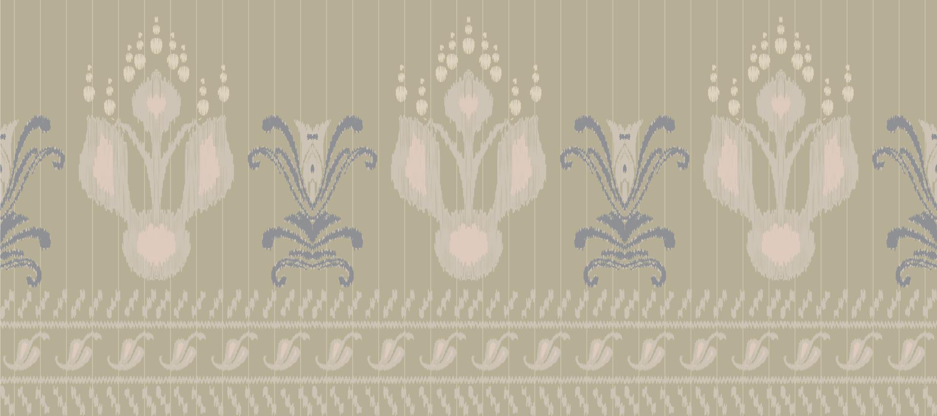 afrikansk ikat paisley broderi. batik textil- ikat blommor sömlös mönster digital vektor design för skriva ut saree kurti borneo tyg gräns ikkat dupatta