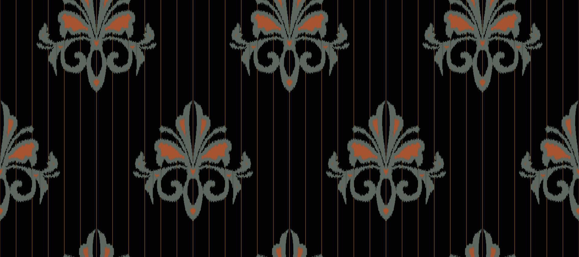 afrikansk ikat paisley broderi. etnisk ikat vektor afrikansk ikat paisley broderi. batik textil- sömlös mönster digital vektor design för skriva ut saree kurti borneo tyg gräns ikkat dupatta