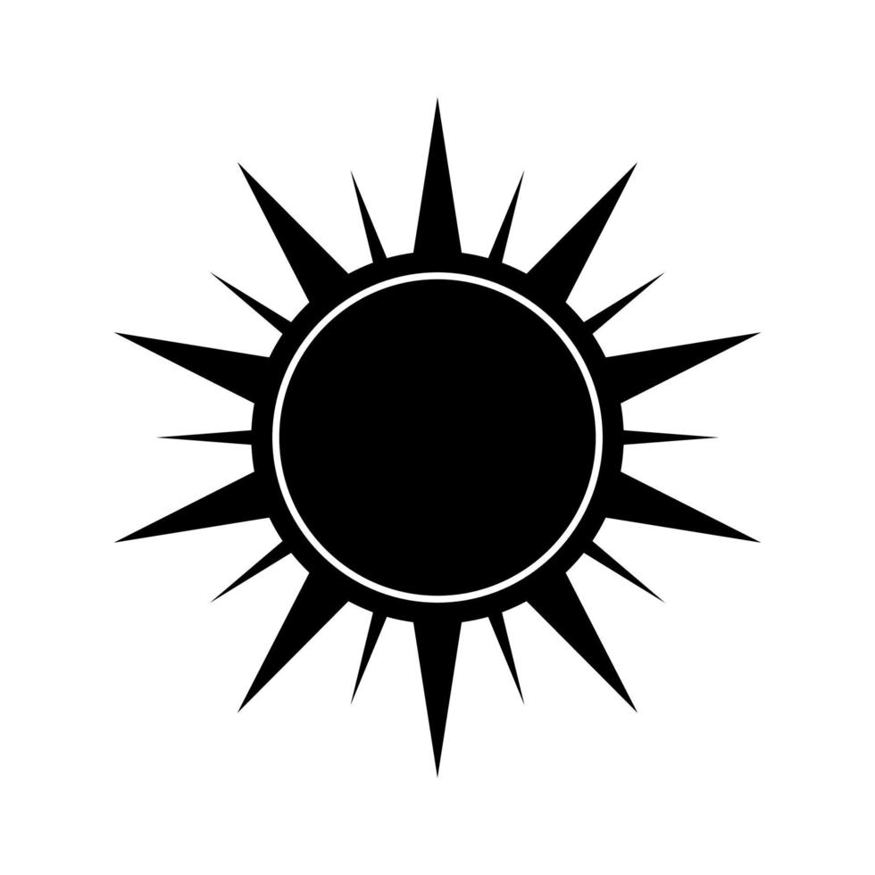 Boho himmlisch Sonne Symbol Logo. einfach modern abstrakt Design zum Vorlagen, Drucke, Netz, Sozial Medien Beiträge vektor