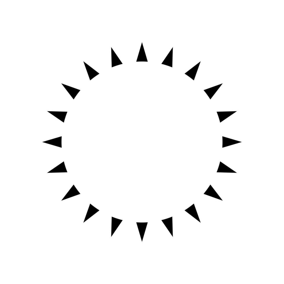 Sonne Symbol Vektor. einfach minimal modern Design. vektor