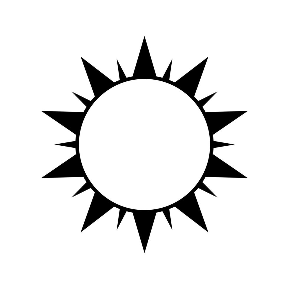 Sonne Symbol Vektor. einfach minimal modern Entwurf für Vorlagen, Drucke, Netz, Sozial Medien Beiträge vektor