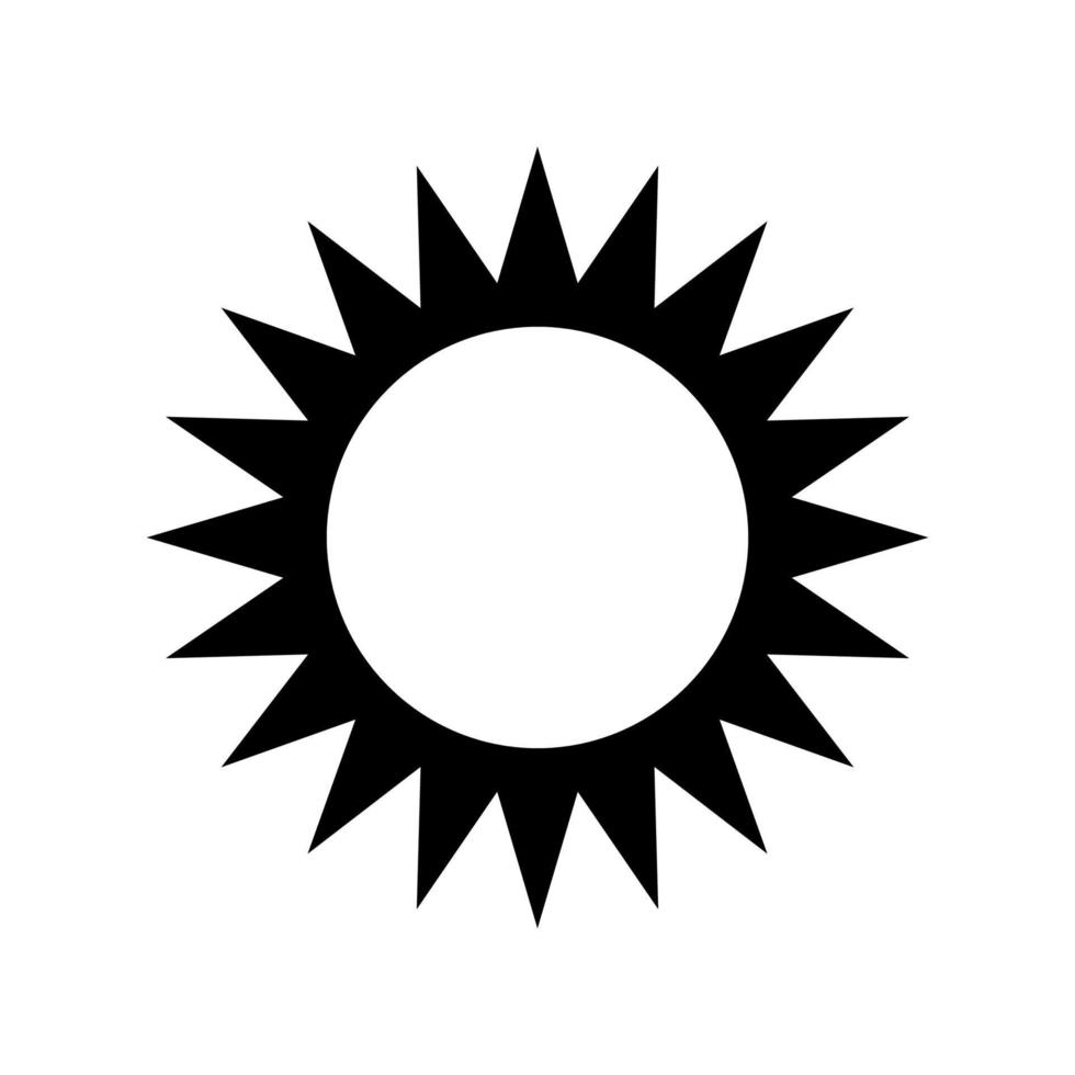 Sonne Symbol Vektor. einfach minimal modern Entwurf für Vorlagen, Drucke, Netz, Sozial Medien Beiträge vektor