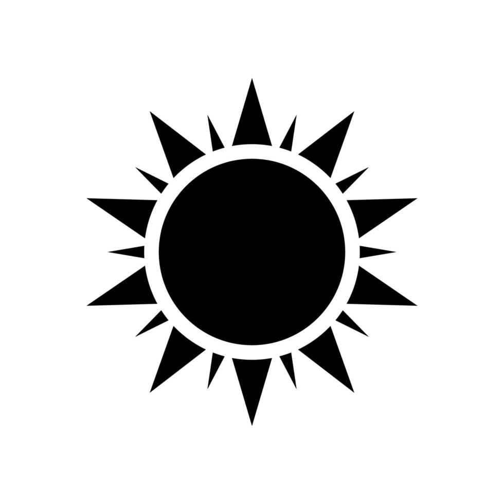 Sol ikon vektor. enkel minimal modern design för mallar, grafik, webb, social media inlägg vektor
