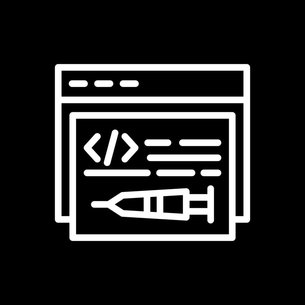 Code-Injection-Vektor-Icon-Design vektor