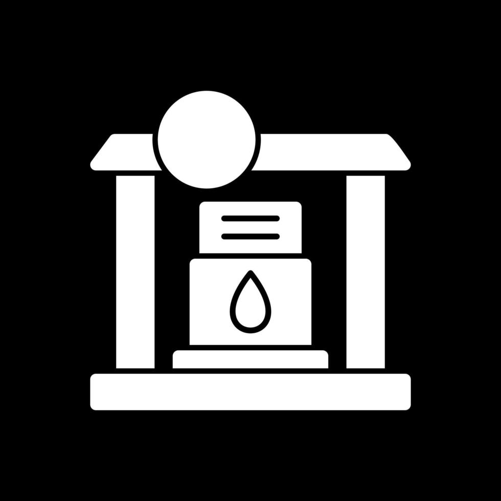 Tankstellen-Vektor-Icon-Design vektor