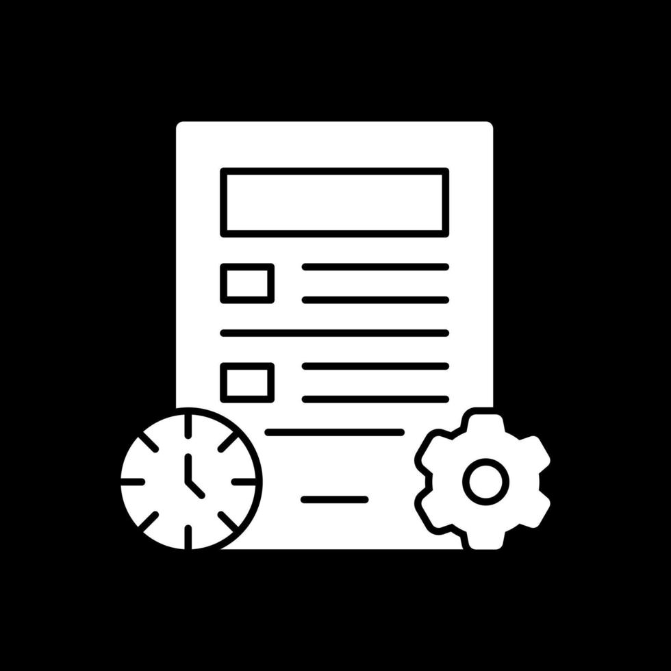 Projektmanagement-Vektor-Icon-Design vektor