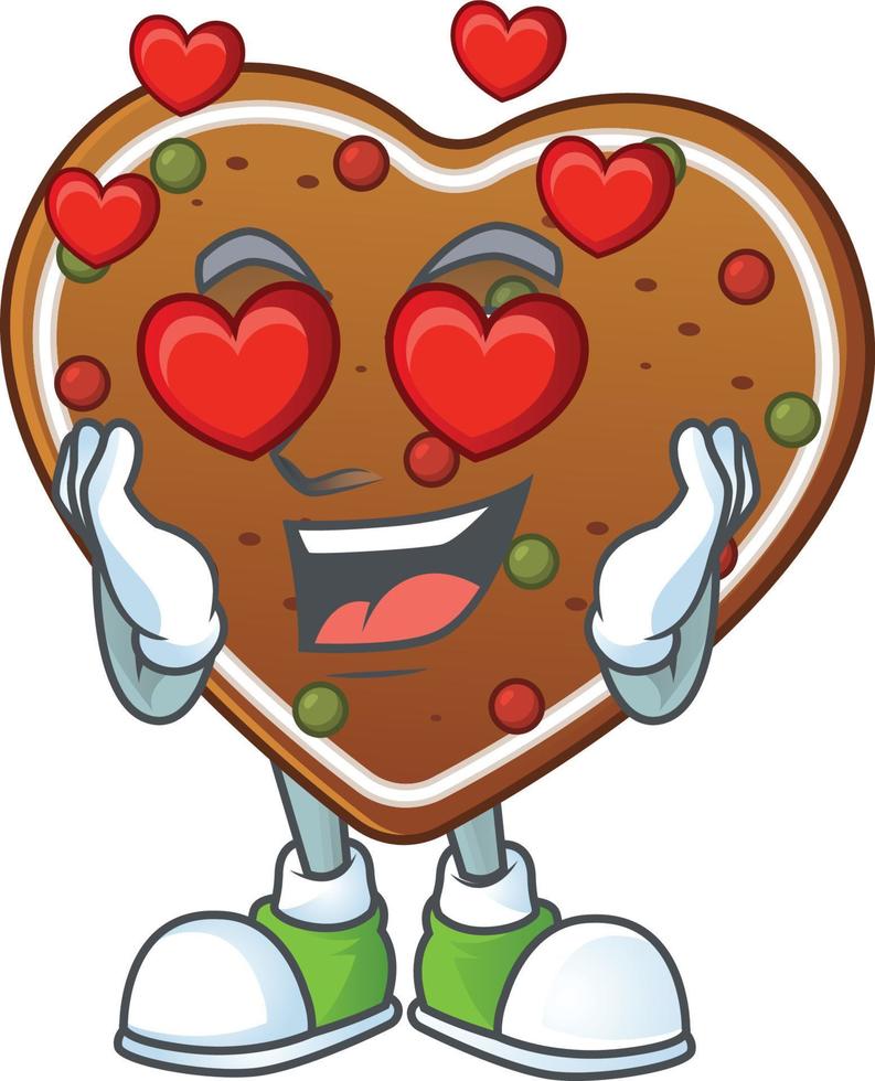 Lebkuchen Liebe Symbol Design vektor