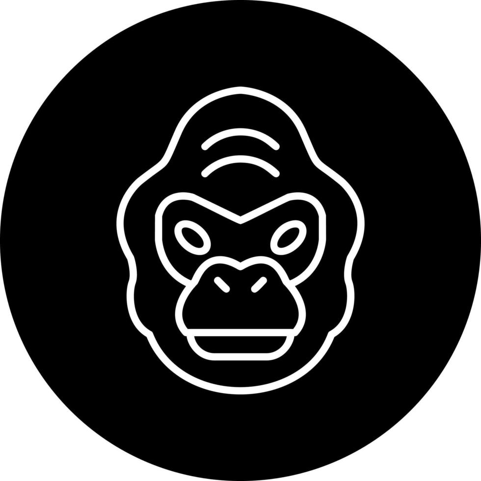 Gorilla-Vektor-Symbol vektor