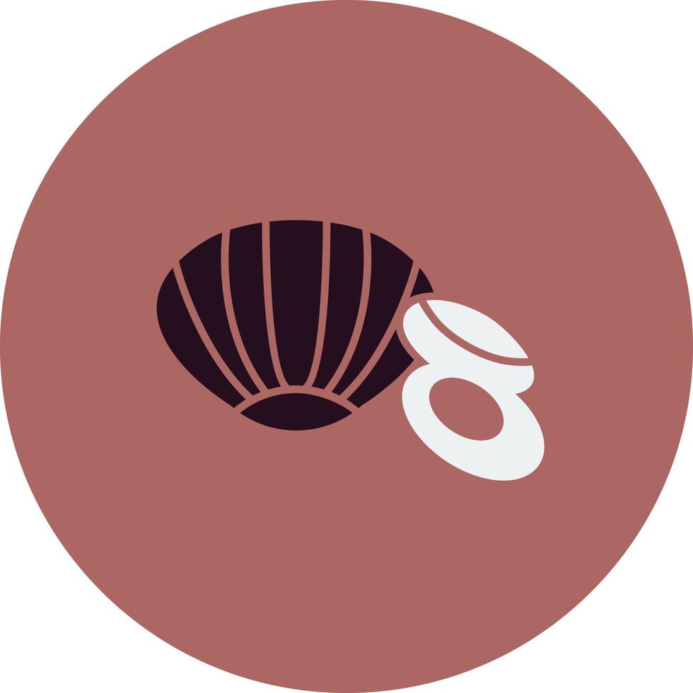 Symbol für Muschelvektor vektor