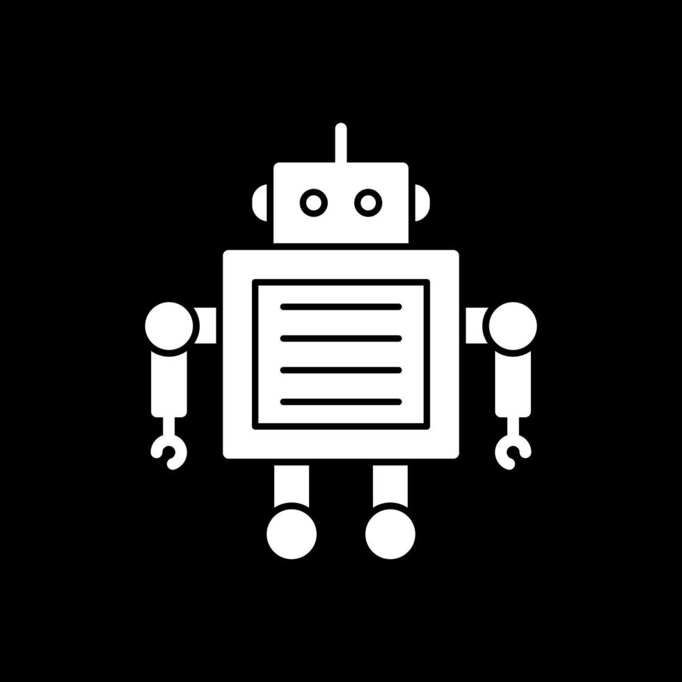 Robotik-Vektor-Icon-Design vektor