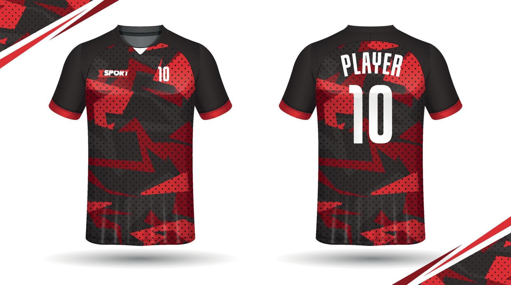 fotboll jersey design för sublimering, sport t skjorta design vektor