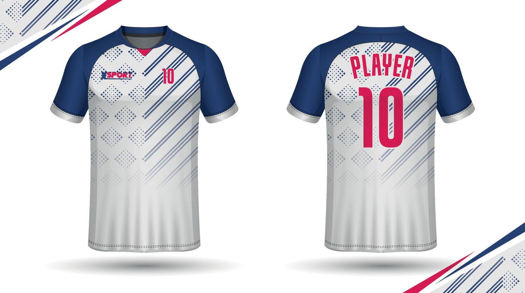 fotboll jersey design för sublimering, sport t skjorta design vektor