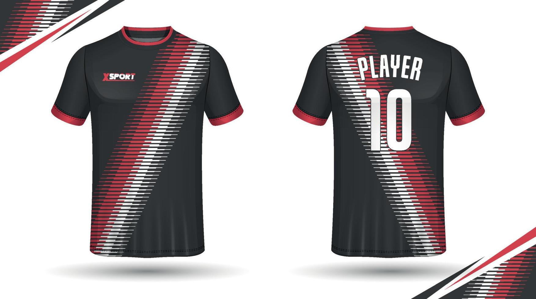 fotboll jersey design för sublimering, sport t skjorta design vektor