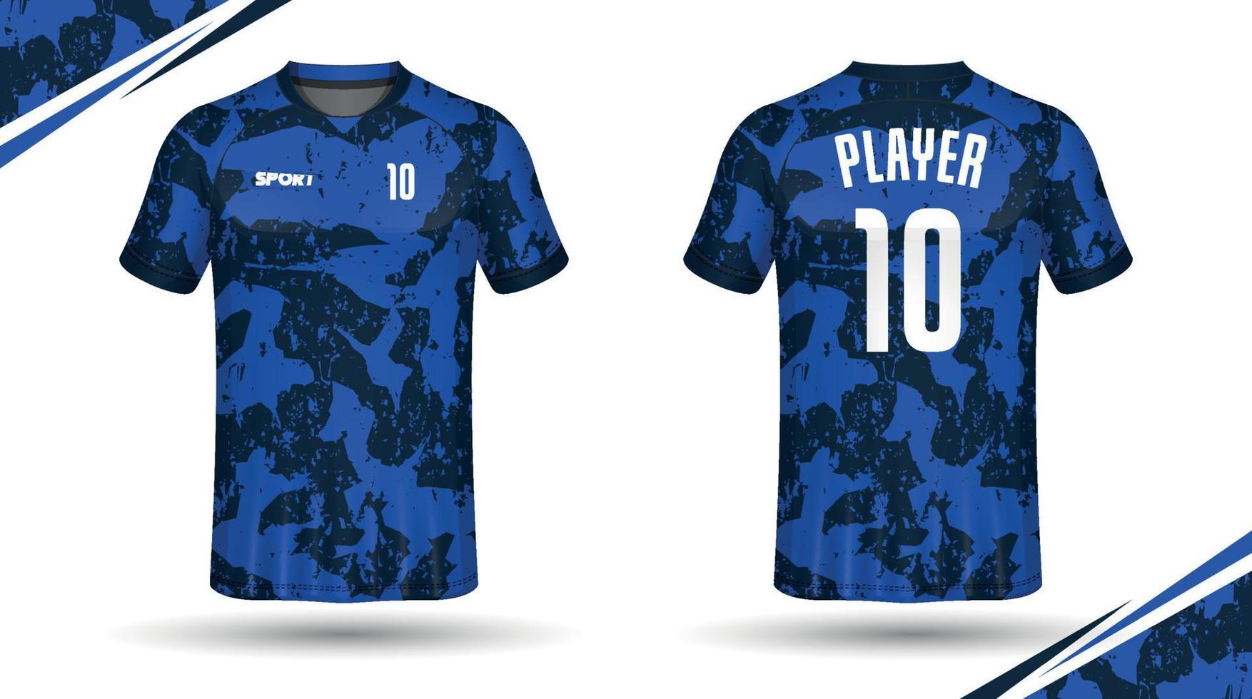 fotboll jersey design för sublimering, sport t skjorta design vektor