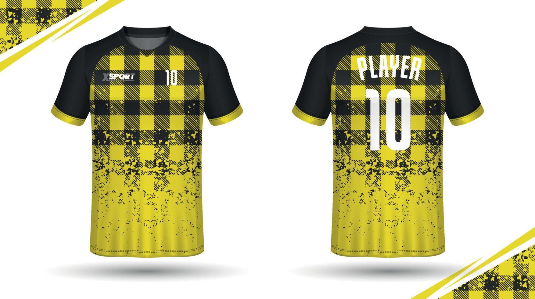 Fußball-Trikot-Design für Sublimation, Sport-T-Shirt-Design vektor