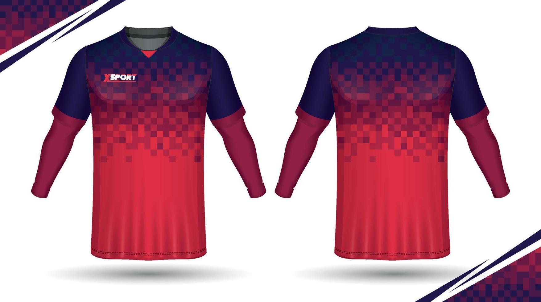 fotboll jersey design för sublimering, sport t skjorta design vektor