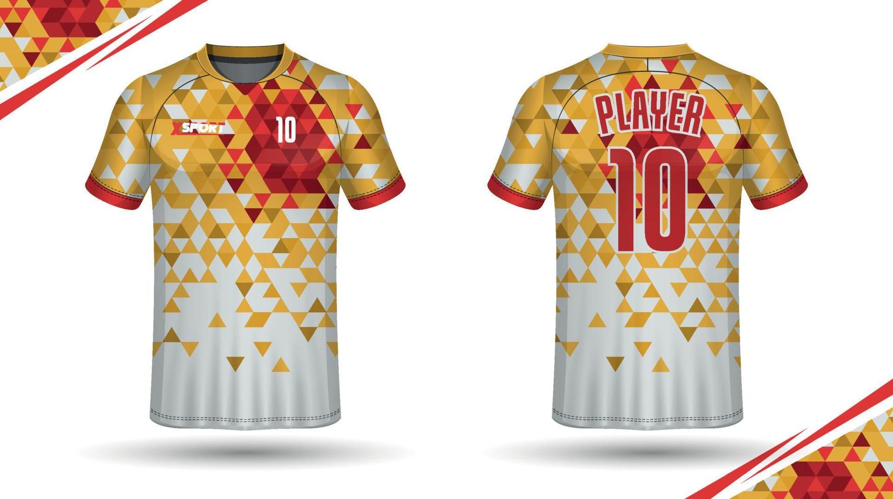 fotboll jersey design för sublimering, sport t skjorta design vektor