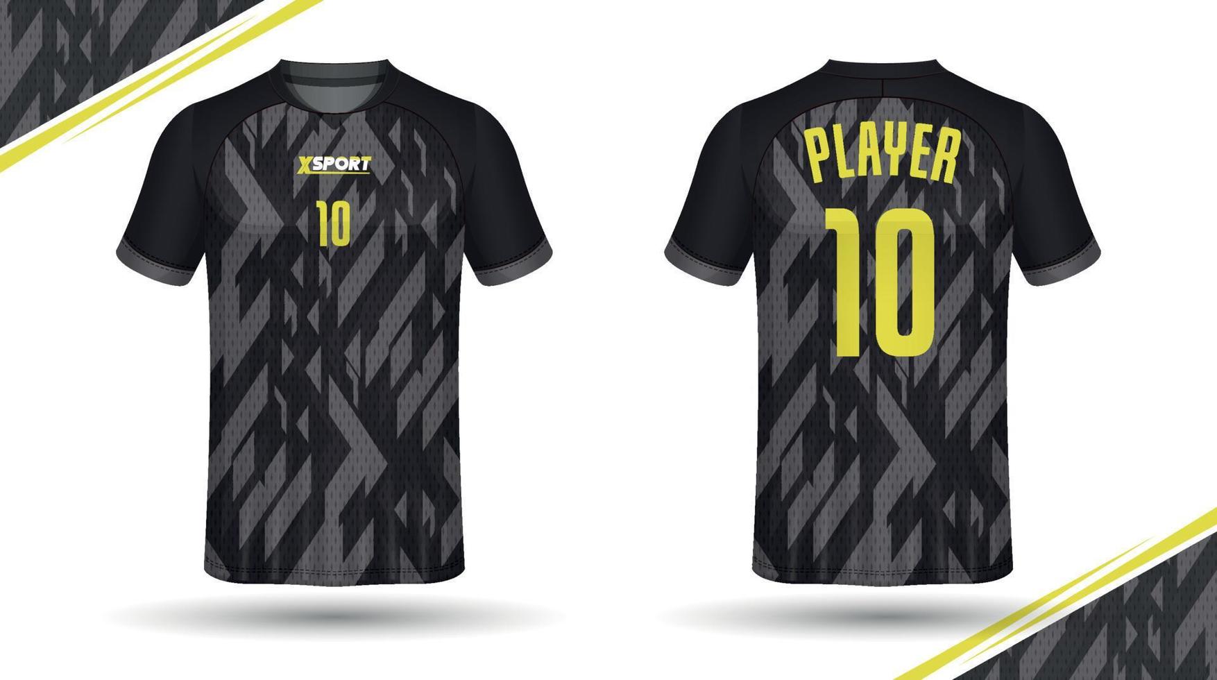 Fußball-Trikot-Design für Sublimation, Sport-T-Shirt-Design vektor