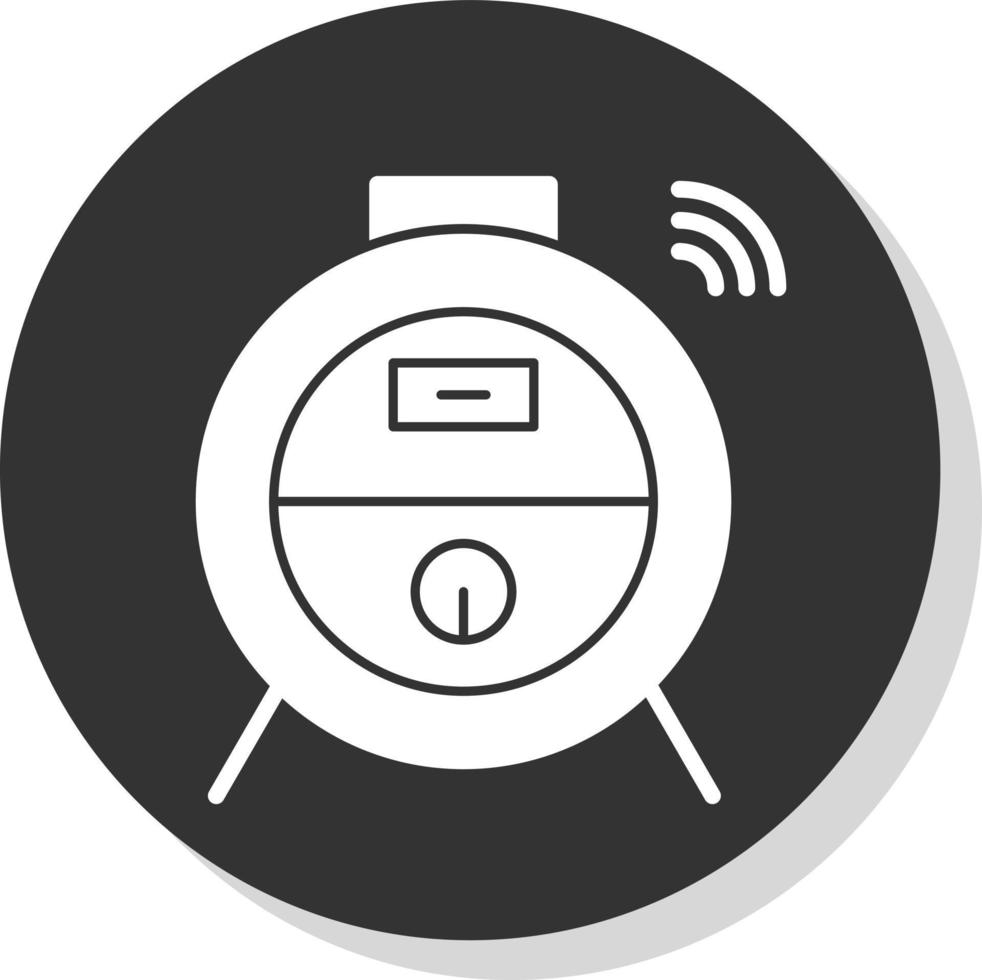 Roboter-Vakuum-Vektor-Icon-Design vektor