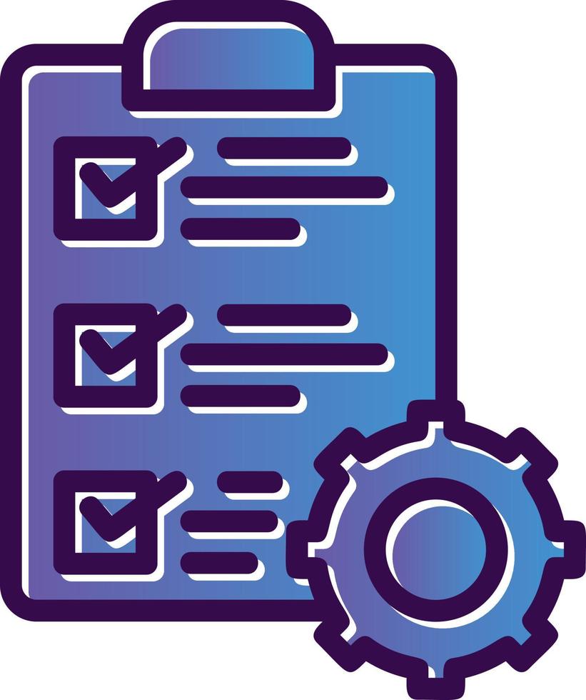 Projektmanagement-Vektor-Icon-Design vektor