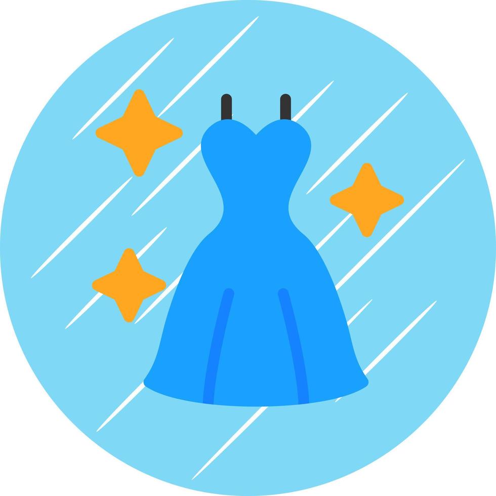 Hochzeitskleid-Vektor-Icon-Design vektor