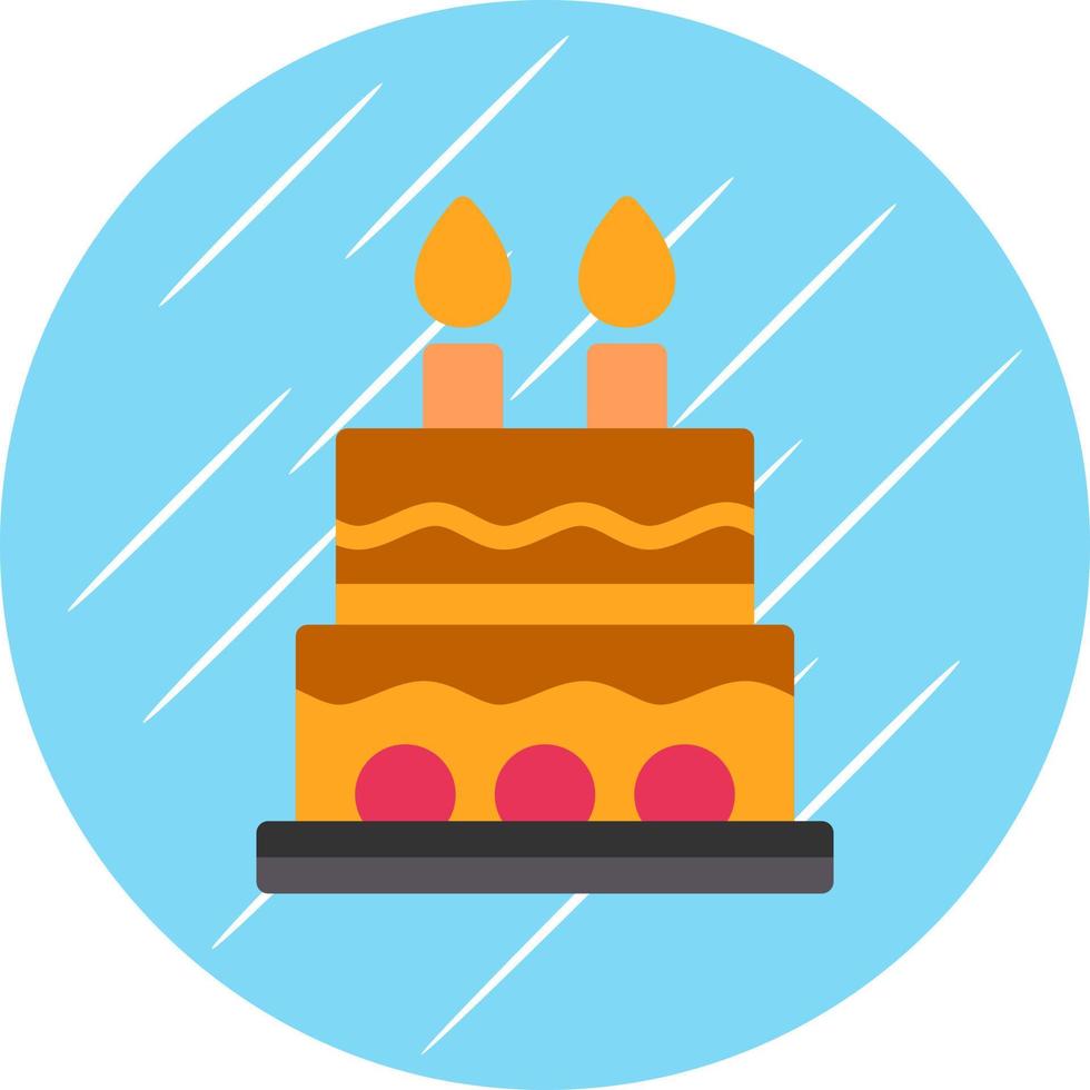 Kuchen-Vektor-Icon-Design vektor