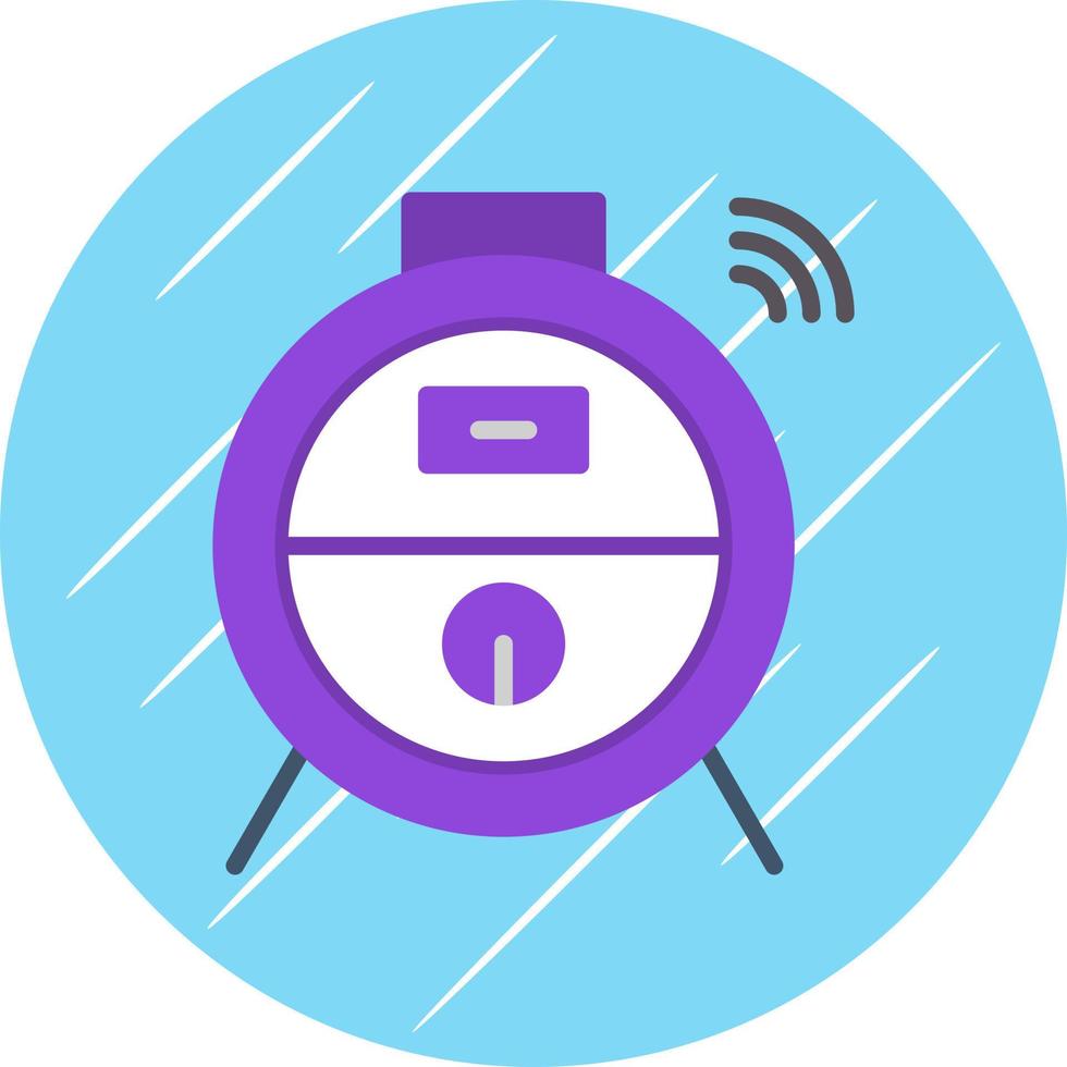 Roboter-Vakuum-Vektor-Icon-Design vektor