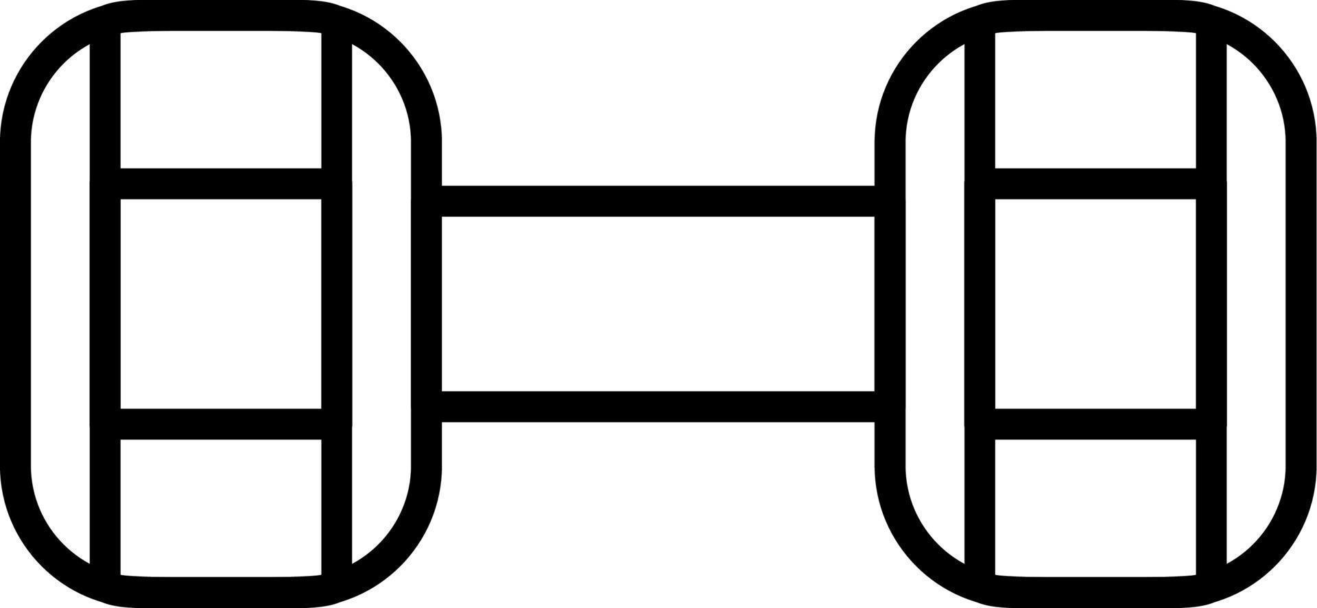 Hantel-Vektor-Symbol vektor