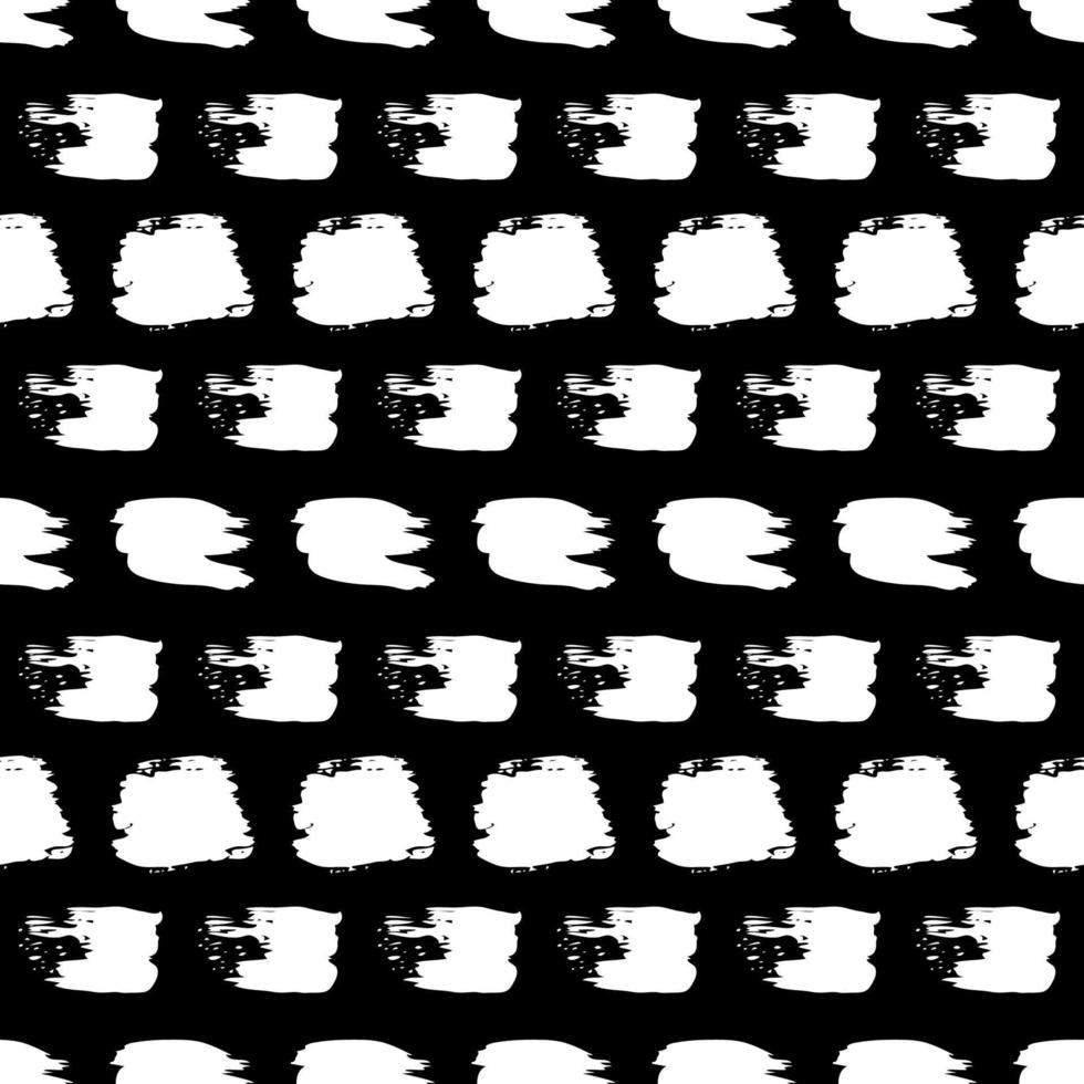 sömlös mönster med vit hand dragen klottra smeta på mörk bakgrund. abstrakt grunge textur. vektor illustration
