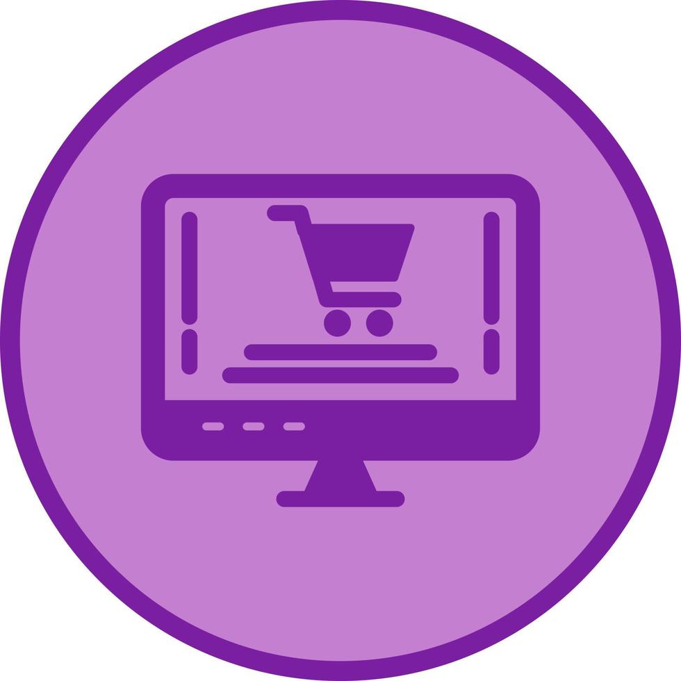 Online-Shopping-Vektor-Symbol vektor