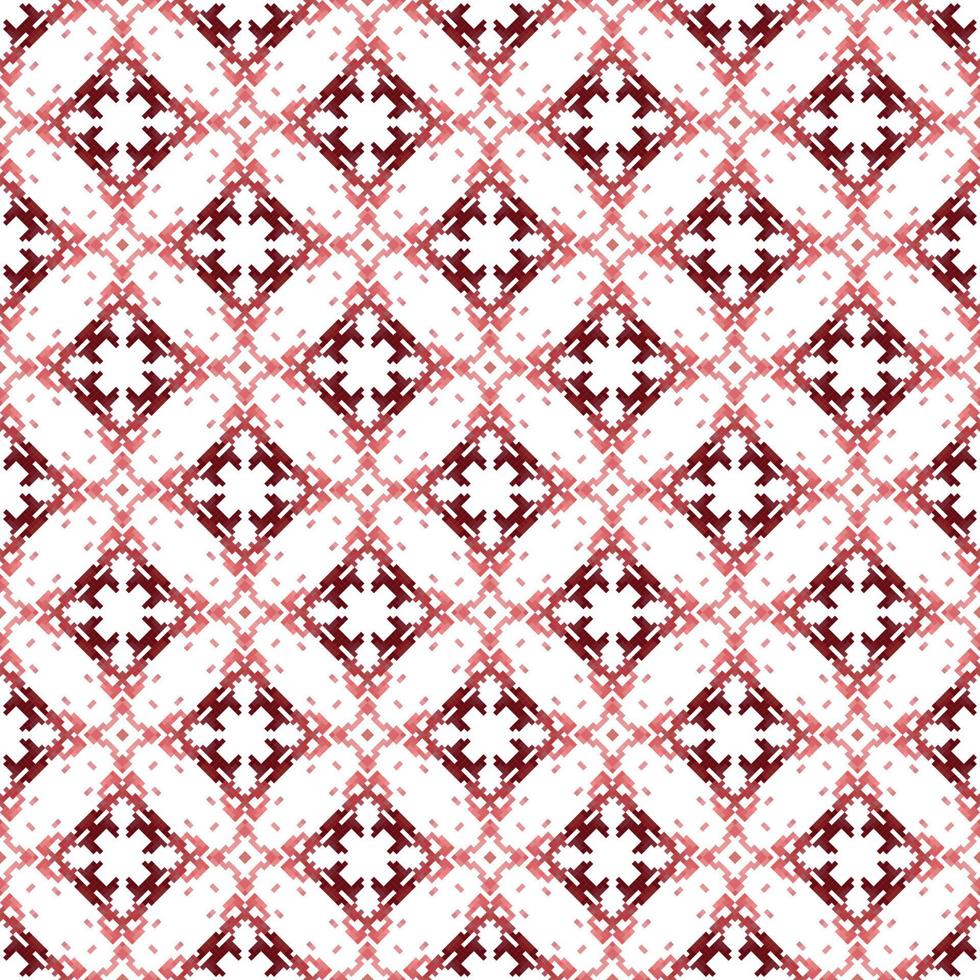 Blumen- gestrickt Stickerei auf Weiß hintergrund.geometrisch ethnisch orientalisch Muster traditionell. abstrakt Vektor Illustration. Design zum Textur, Stoff, Kleidung, Verpackung, Dekoration, Schal, Druck.