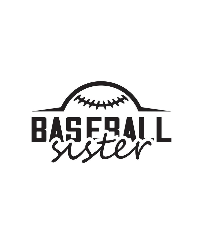 Typografie Baseball T-Shirt Design Vektor png - - Baseball Schwester