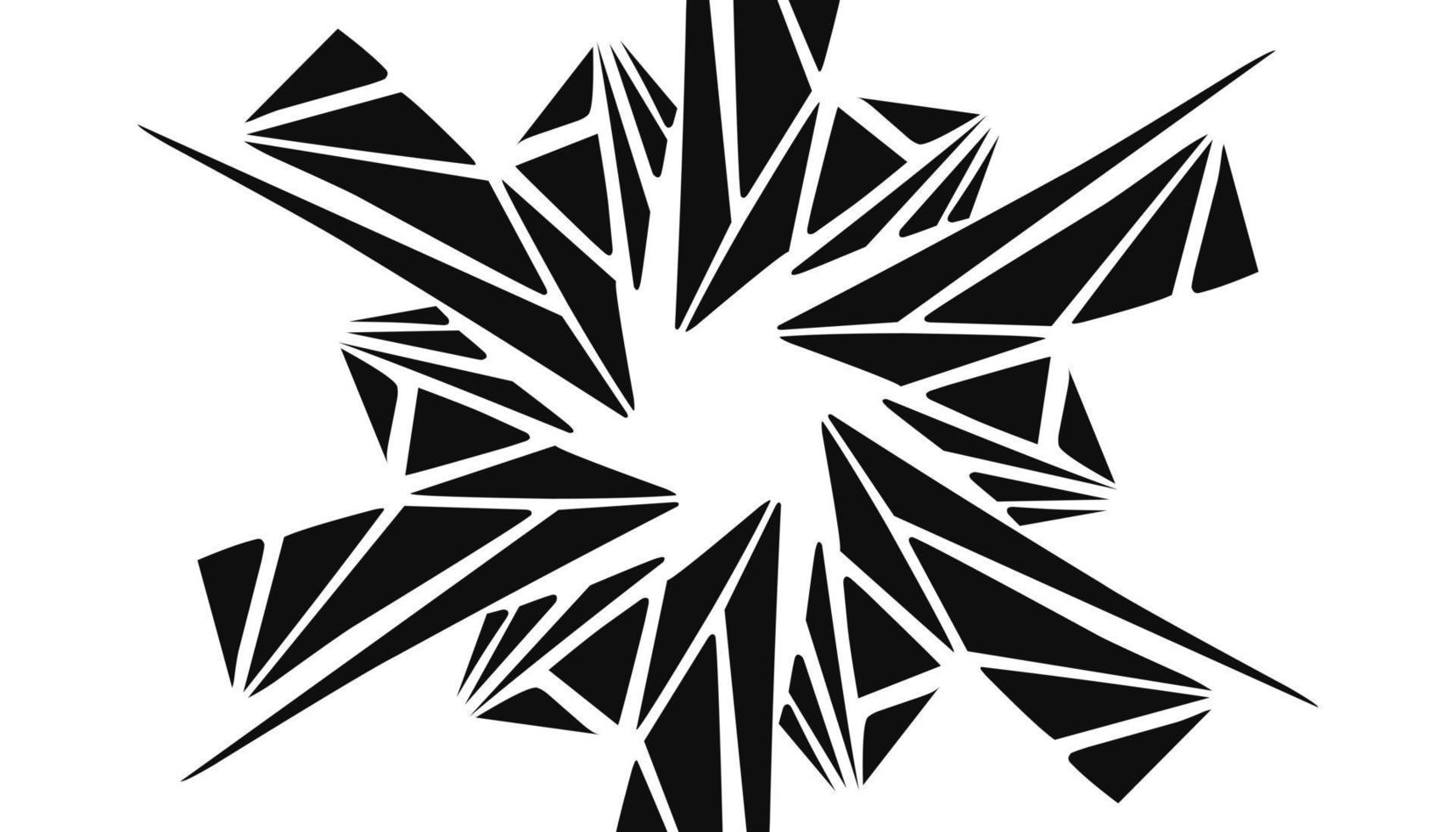 svart abstrakt speglad mosaik- illustration bakgrund vektor