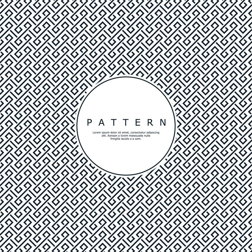 minimalistisch Ornament Linie abstrakt Muster. einfach dekorativ Linie Muster Design. vektor