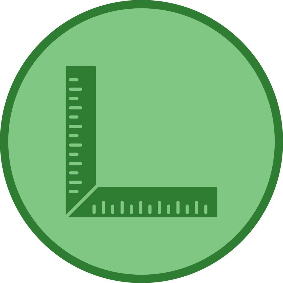 quadratisches Lineal-Vektorsymbol vektor