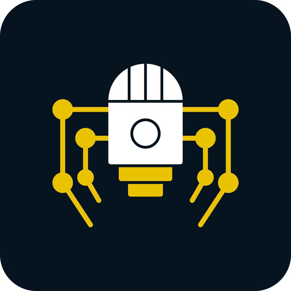 Nano-Roboter-Vektor-Icon-Design vektor