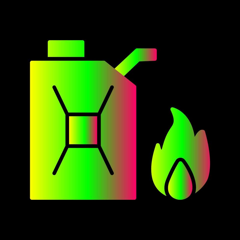 einzigartiges Kraftstoff-zu-Feuer-Vektorsymbol vektor