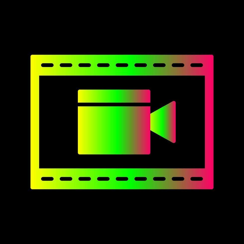 unik video och animering vektor ikon