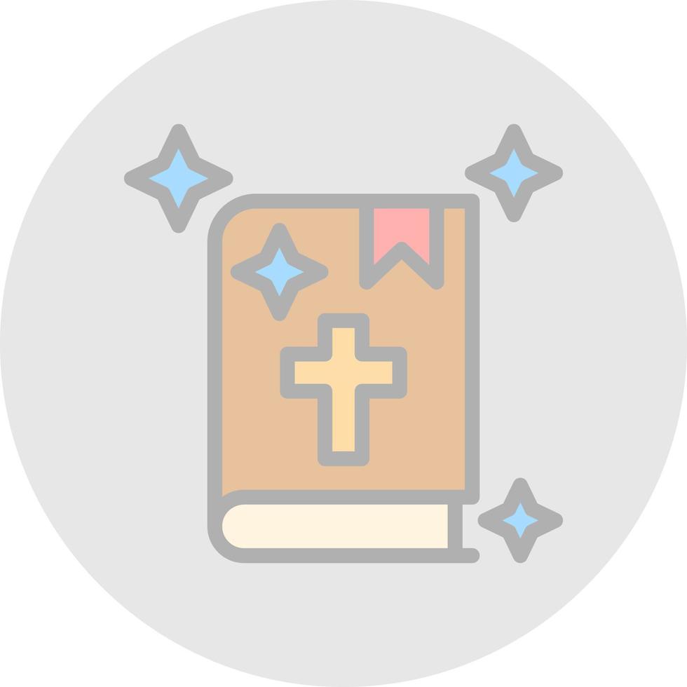 Bibel-Vektor-Icon-Design vektor