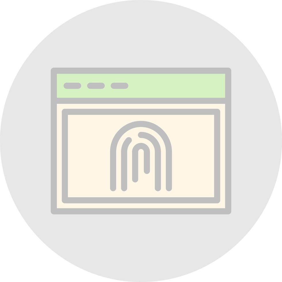 biometrisches Vektor-Icon-Design vektor