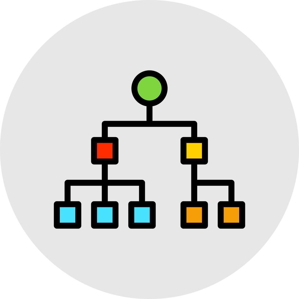 organisation Diagram vektor ikon design