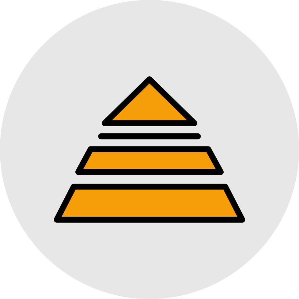 Pyramidenvektor-Icon-Design vektor