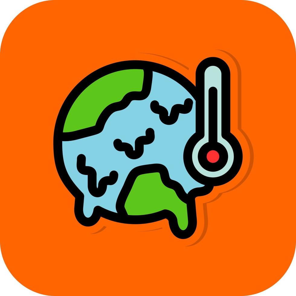 Klimawandel-Vektor-Icon-Design vektor