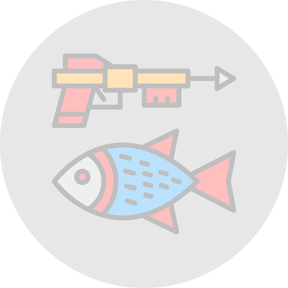 Speerfischen-Vektor-Icon-Design vektor