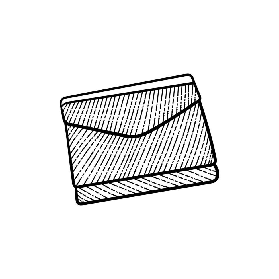 kvinna plånbok pengar linje konst illustration design vektor