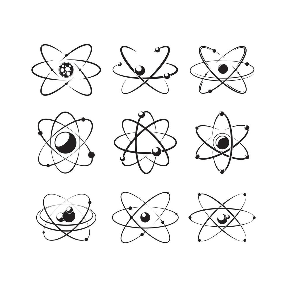 vetenskap illustration symbol samling vektor